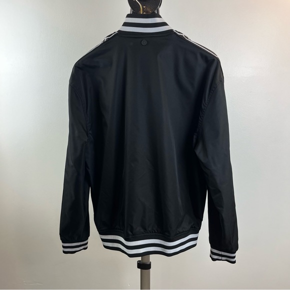 Hunter Men's Black Track Jacket Black White Size Large Lightweight - Picture 10 of 11